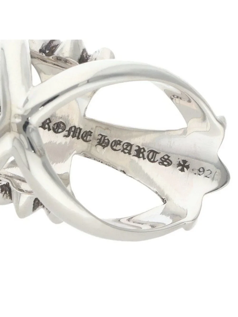 Chrome Hearts Infinity CH Crs CH Cross Silver Ring